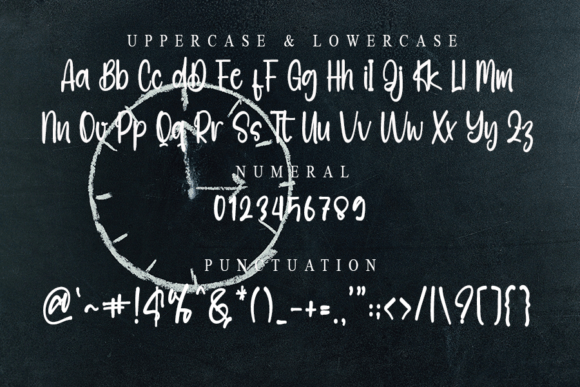 Hoursed Font PNG with transparent background - Preview 3