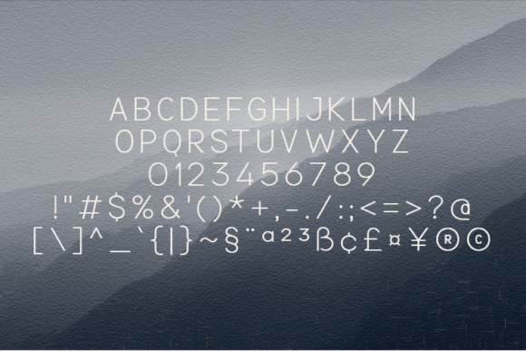 Naturalish Font PNG with transparent background - Preview 1