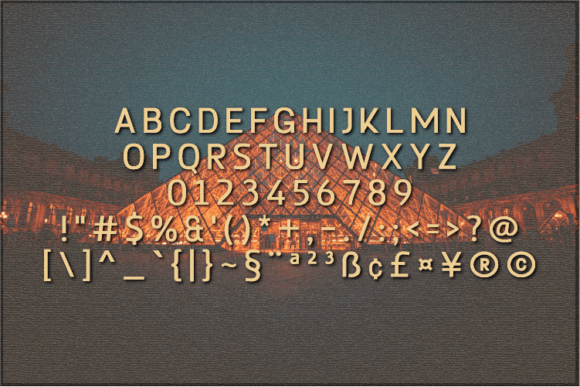 Parisand Font PNG with transparent background - Preview 1