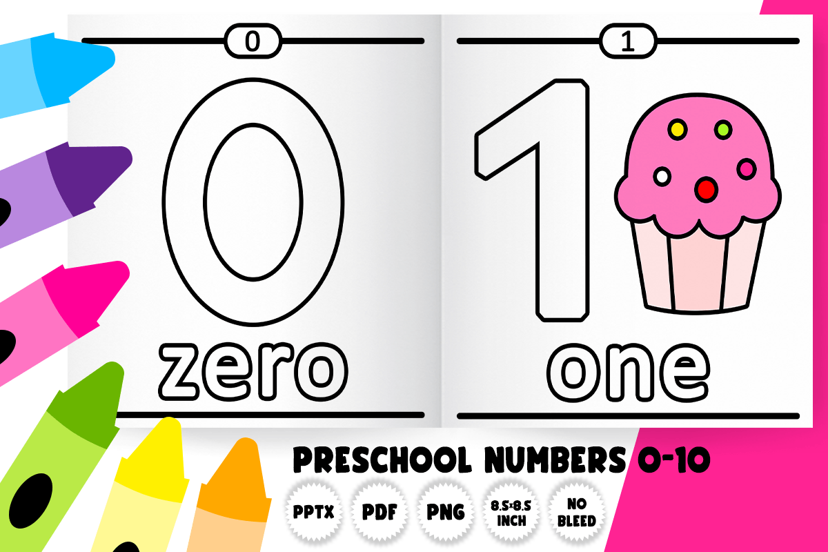 Preschool Numbers 0-10 Math Workbook