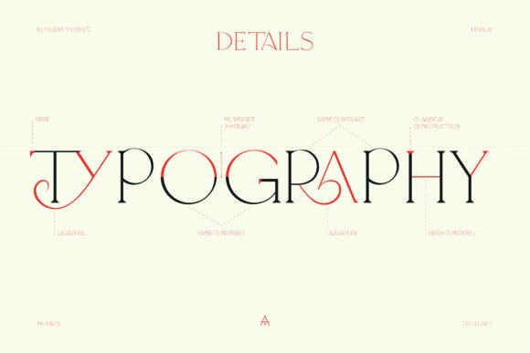 Rossaria Font PNG with transparent background - Preview 4