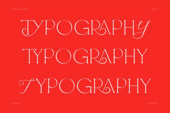 Rossaria Font PNG with transparent background - Preview 3
