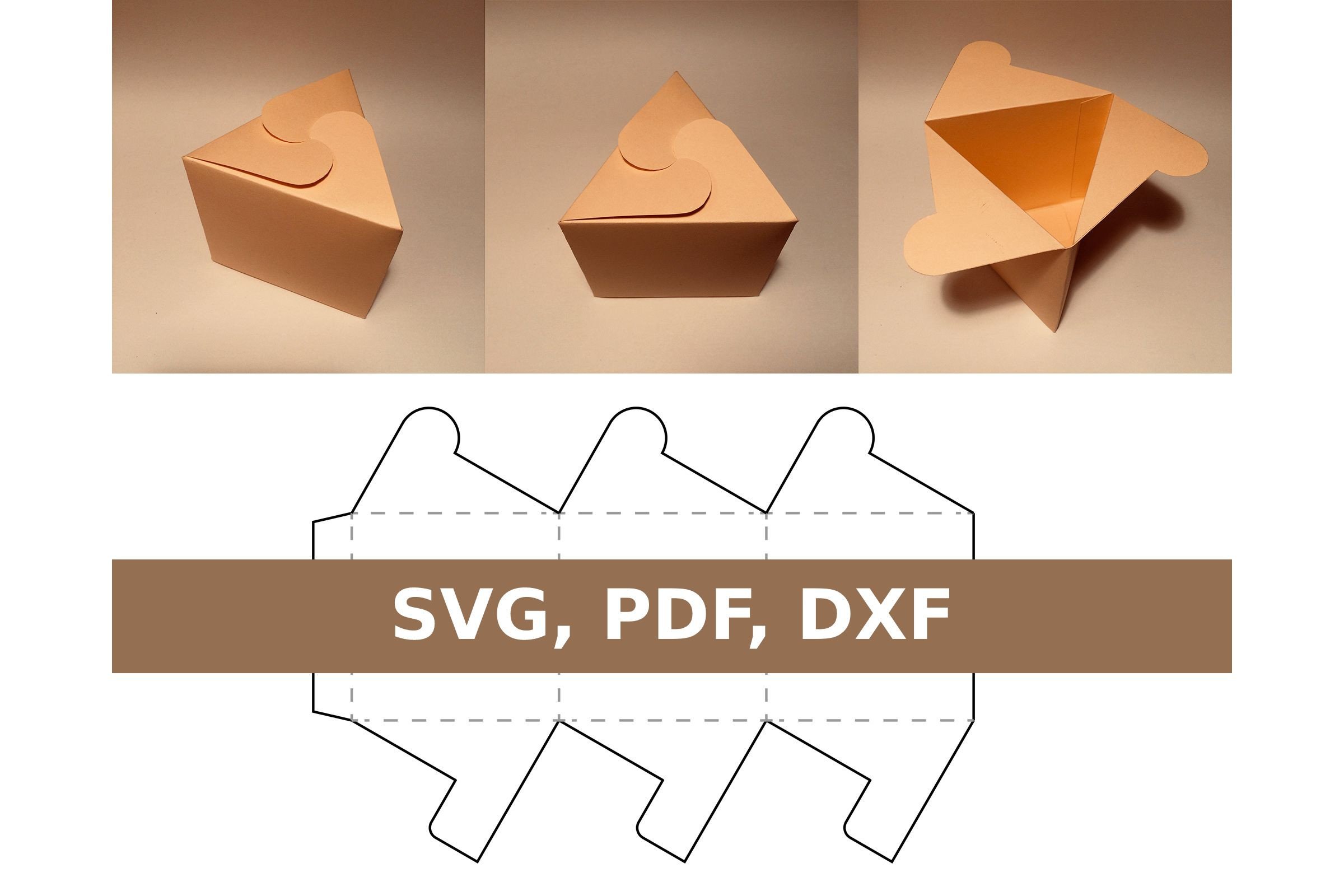 Triqule Box Triangle Box · Creative Fabrica