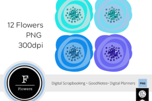 Colorful PNG Flowers Graphic by Wetfish Designs · Creative Fabrica