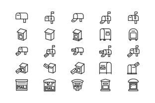 Illustration Graphic of Mailbox Icon Graphic by zAe · Creative Fabrica
