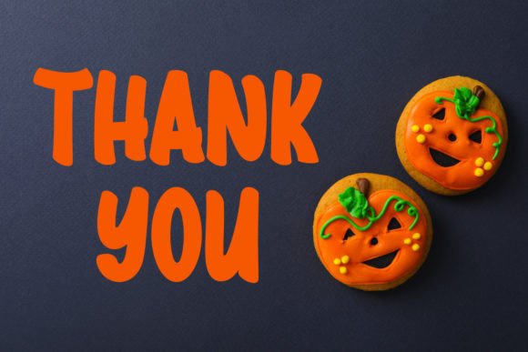 Retro Halloween Font PNG with transparent background - Preview 4