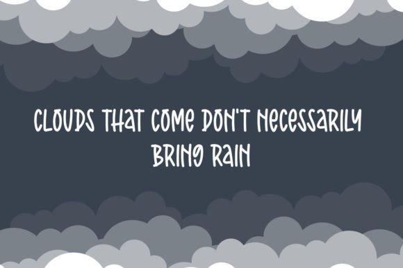 Salvia Cloudy Font PNG with transparent background - Preview 1