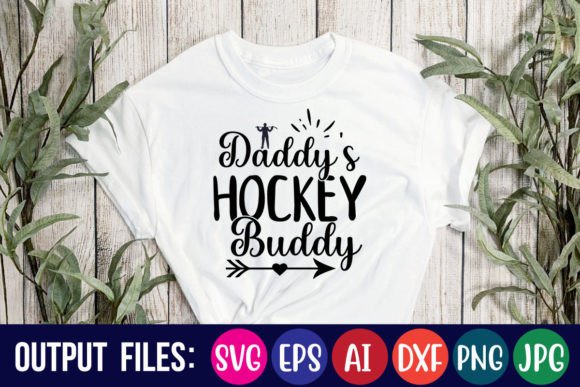 Daddy's Hockey Buddy Grafika Projekty Koszulek Przez creative mass