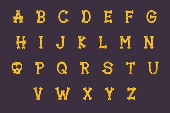 Halloween Bone Font - Preview 1