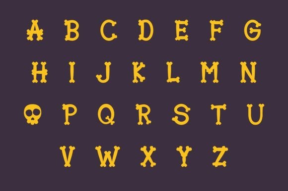 Halloween Bone Font - Preview 2