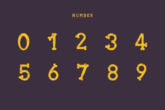 Halloween Bone Font - Preview 3