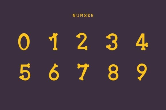 Halloween Bone Font - Preview 4