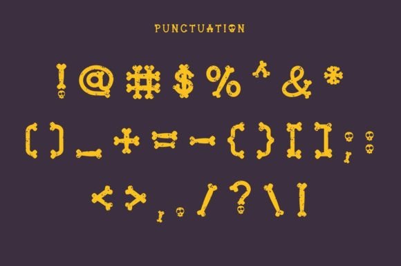 Halloween Bone Font - Preview 5