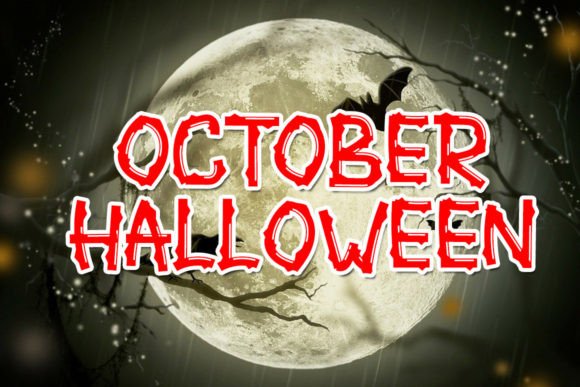 Halloween Classmate Font PNG with transparent background - Preview 3