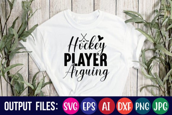 Hockey Player Arguing Grafika Projekty Koszulek Przez creative mass