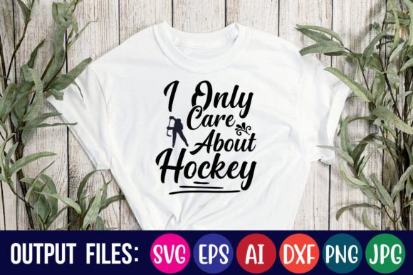 I Only Care About Hockey Grafika Projekty Koszulek Przez creative mass