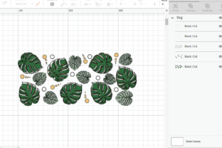 Monstera Leaf Libbey 16oz Can Glass Svg Graphic by ILukkystore ...