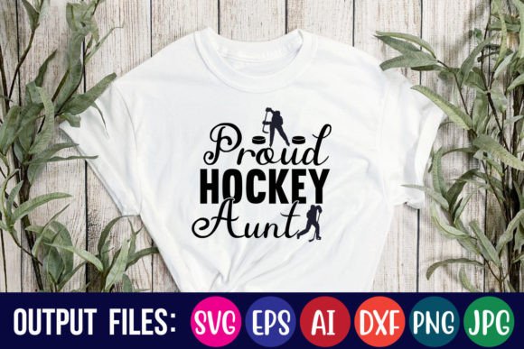 Proud Hockey Aunt Grafika Projekty Koszulek Przez creative mass