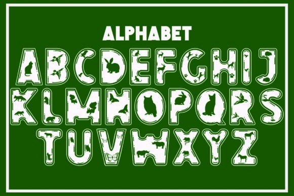 Animals Font - Preview 1