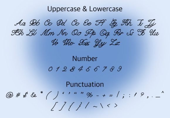 Blue Heart Font - Preview 2