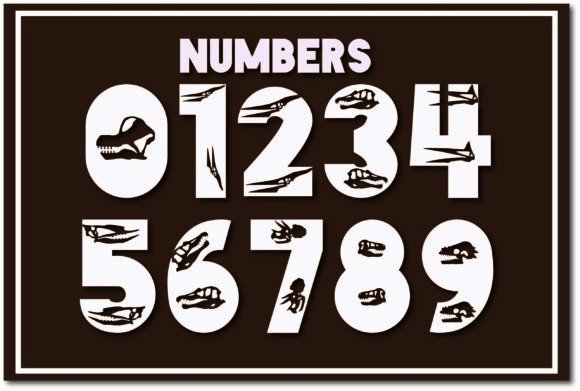 Bone Dinosaur Font - Preview 2
