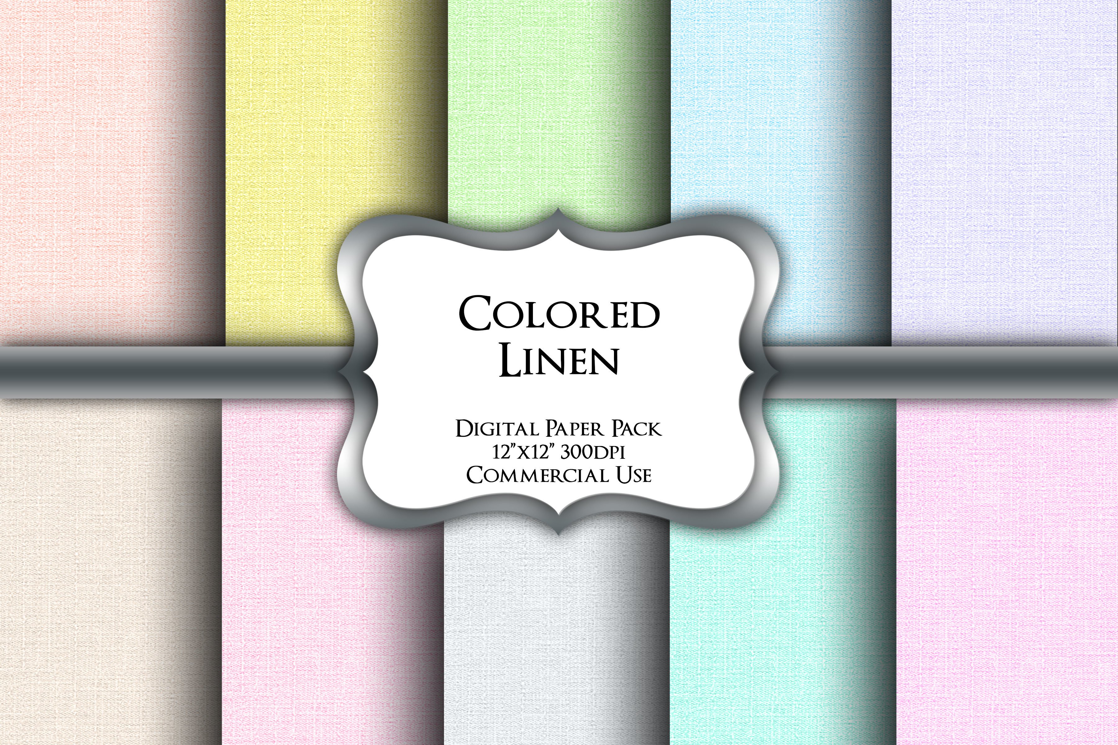 Linen Color Printer Paper Colored Linen Digital Paper Pack Graphic by Party Pixelz · Creative Fabrica