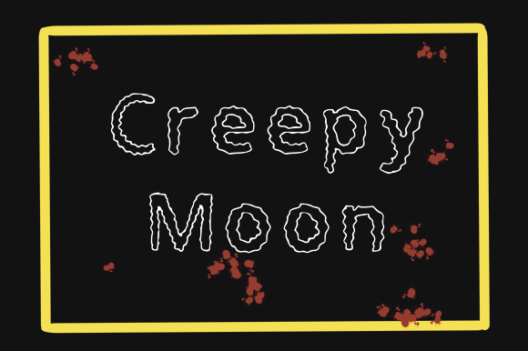 Creepy Moon Font - Preview 2