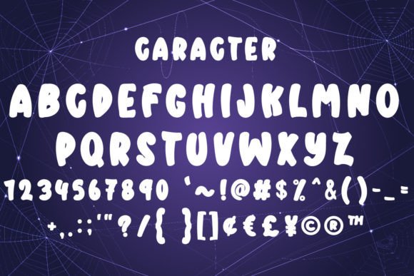 Daily Halloween Font PNG with transparent background - Preview 2