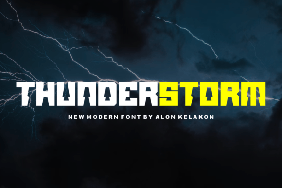 Dark Thunder Font - Preview 2