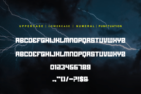 Dark Thunder Font - Preview 3