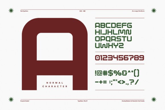 Emotiq Font PNG with transparent background - Preview 4