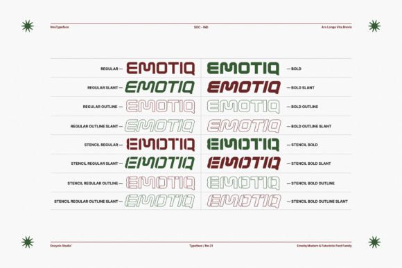 Emotiq Font PNG with transparent background - Preview 6