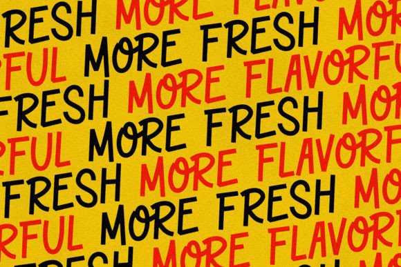 Flipped Toast Font PNG with transparent background - Preview 2