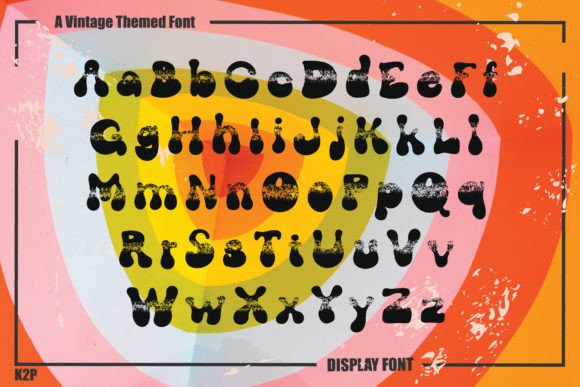 Groovy Galaxy Font PNG with transparent background - Preview 1