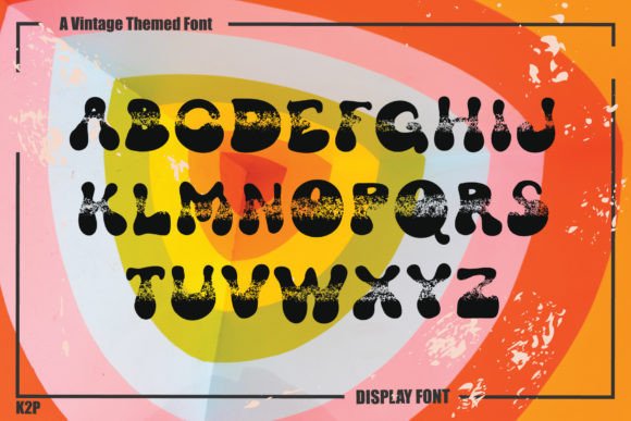 Groovy Galaxy Font PNG with transparent background - Preview 2