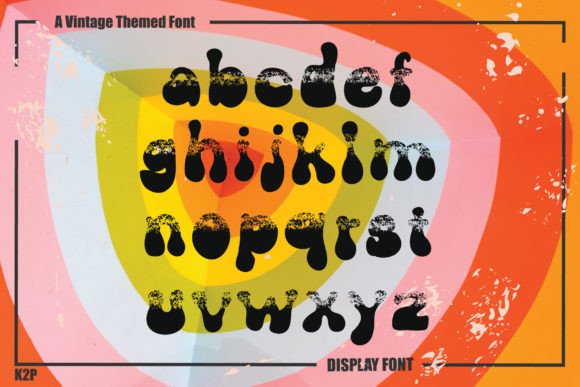 Groovy Galaxy Font PNG with transparent background - Preview 3