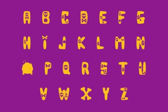 Halloween Victory Font PNG with transparent background - Preview 1
