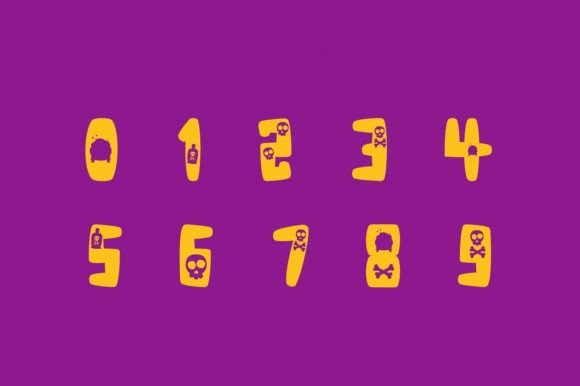 Halloween Victory Font PNG with transparent background - Preview 2