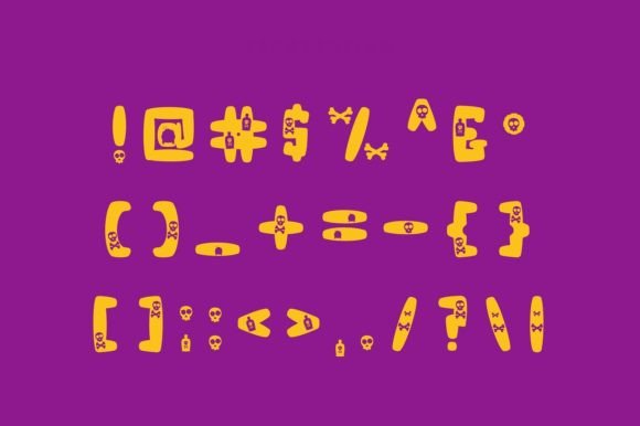 Halloween Victory Font PNG with transparent background - Preview 3