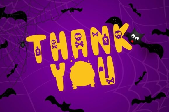 Halloween Victory Font PNG with transparent background - Preview 4