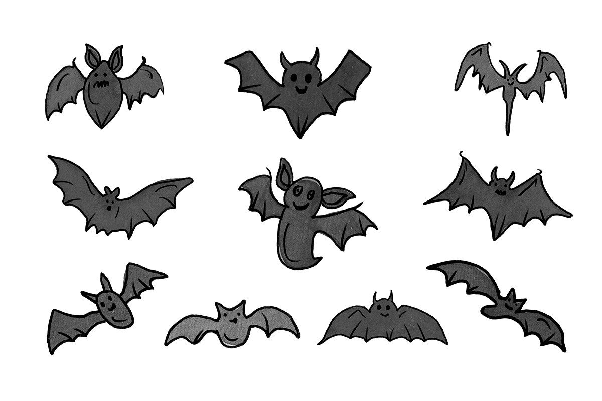 Halloween Watercolor Bat Graphic by tirthoanjolo · Creative Fabrica