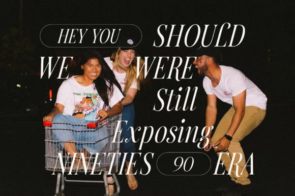 Licking Nineties Font font preview - 3