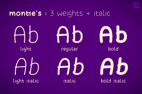 Montie's Font PNG with transparent background - Preview 1