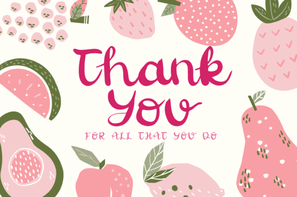 Passion Fruit Font font preview - 6