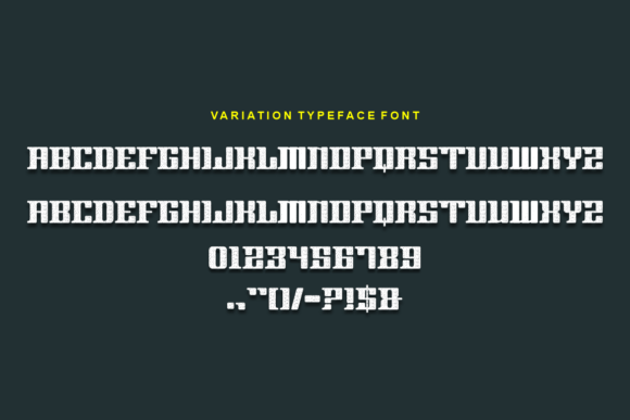 Rengik Heroes Font PNG with transparent background - Preview 3