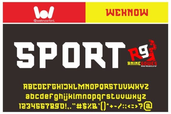 Republic Nine Font PNG with transparent background - Preview 3