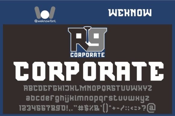 Republic Nine Font PNG with transparent background - Preview 6