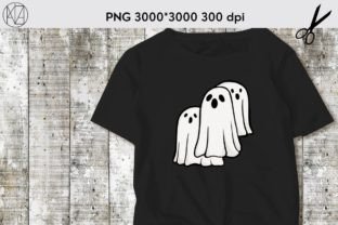 Retro Ghost Halloween Sublimation PNG Graphic by Momixzaa · Creative ...