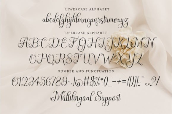 Rosalen Font PNG with transparent background - Preview 5