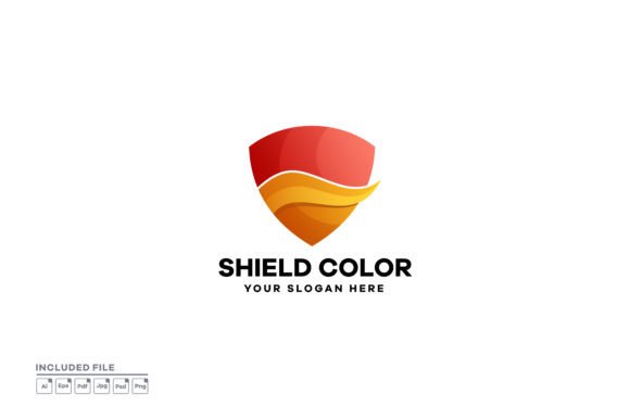 Shield Gradient Colorful Logo Design Graphic by yuanesei · Creative Fabrica